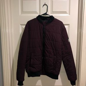 Maroon Bershka jacket